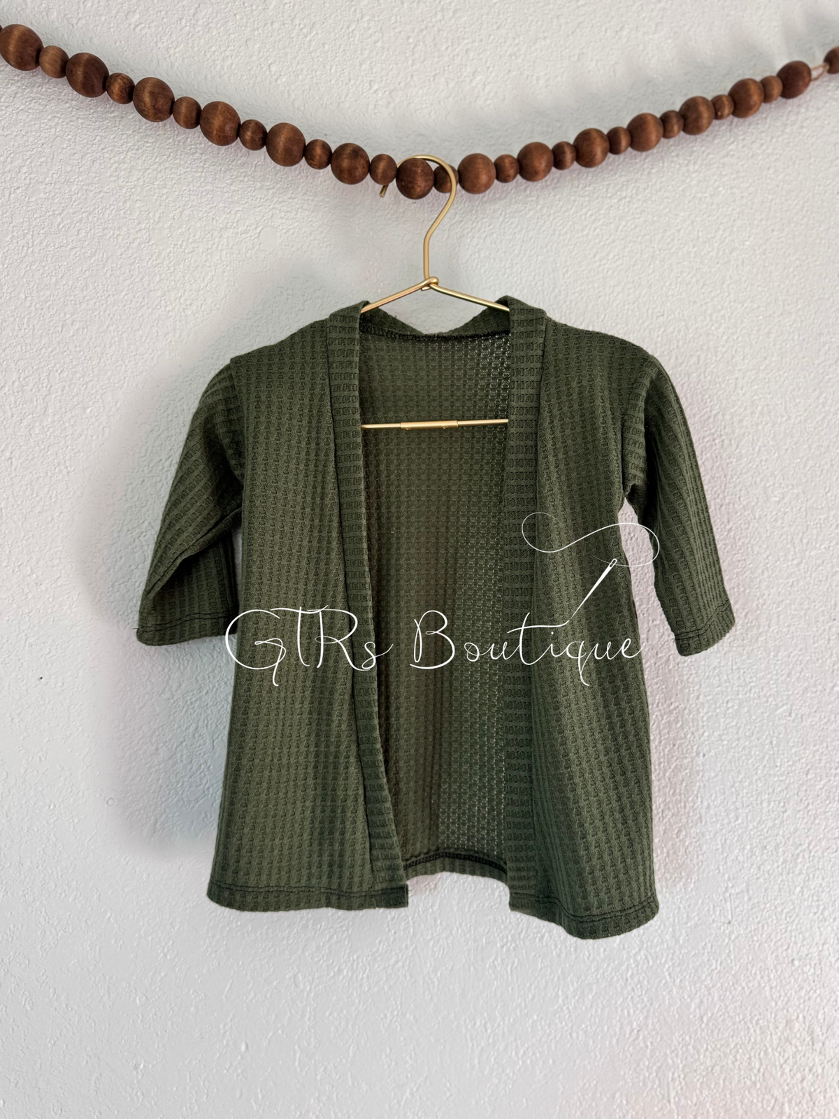 Olive green cardigan size 9/12m