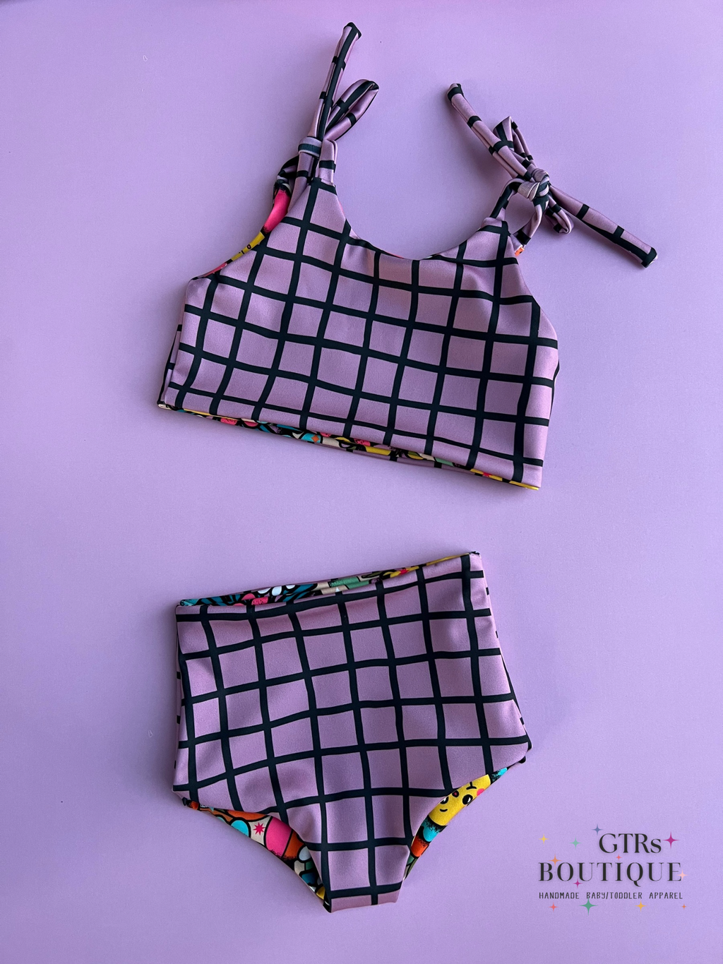 MTO Groovy Floral Swim Set