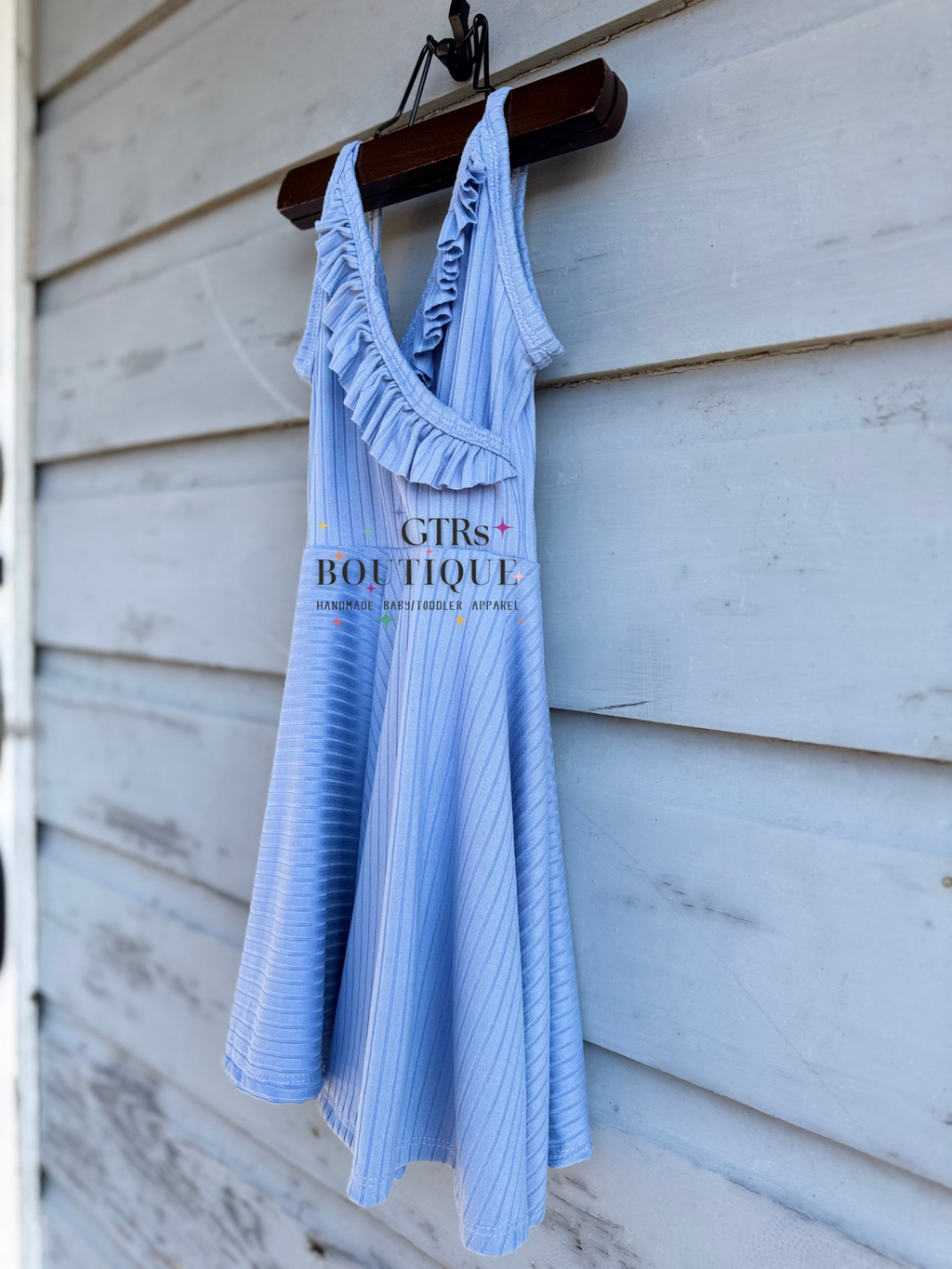 Sky Blue Juliana Twirl Dress