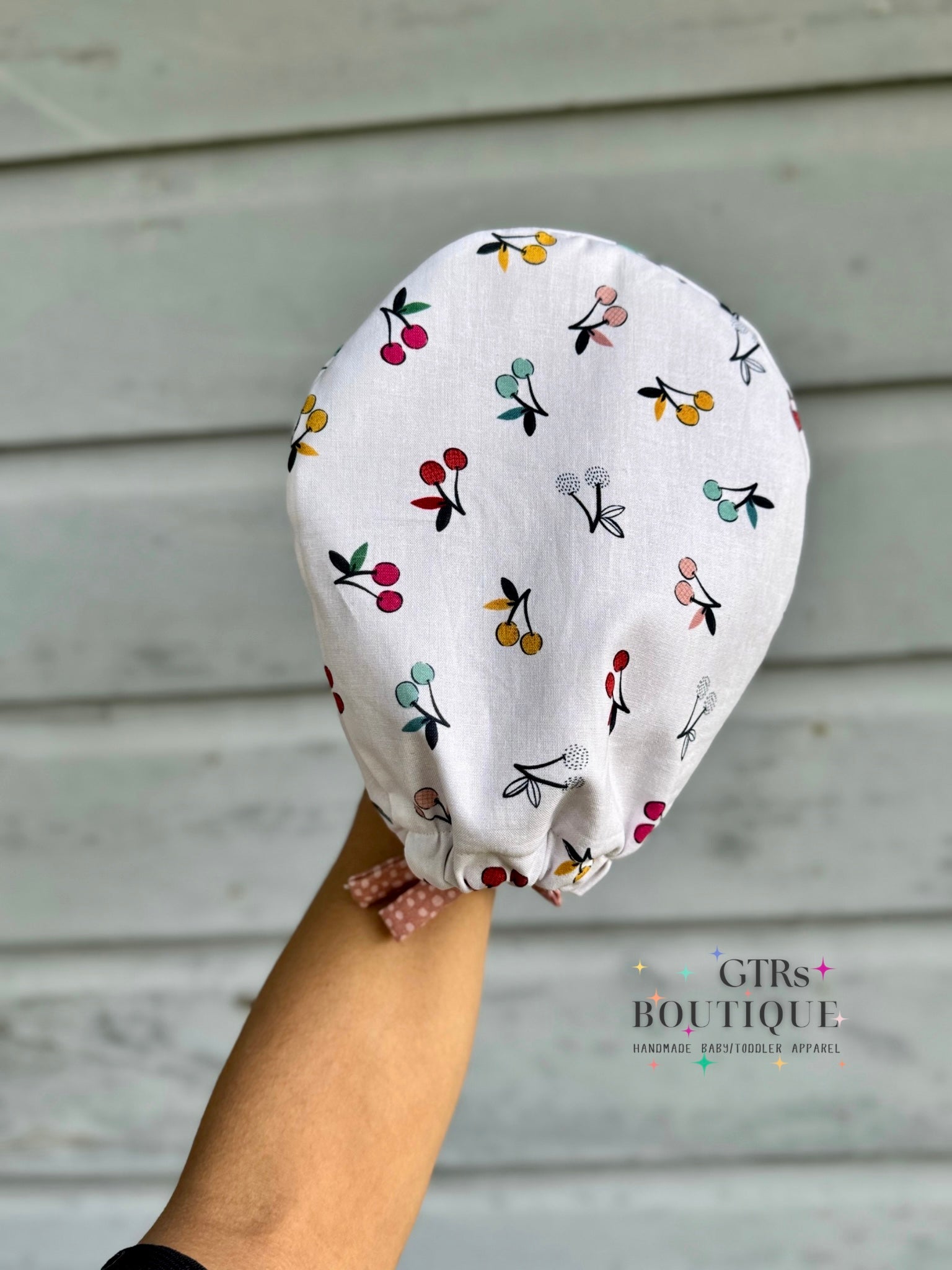 Cherries Scrub Cap