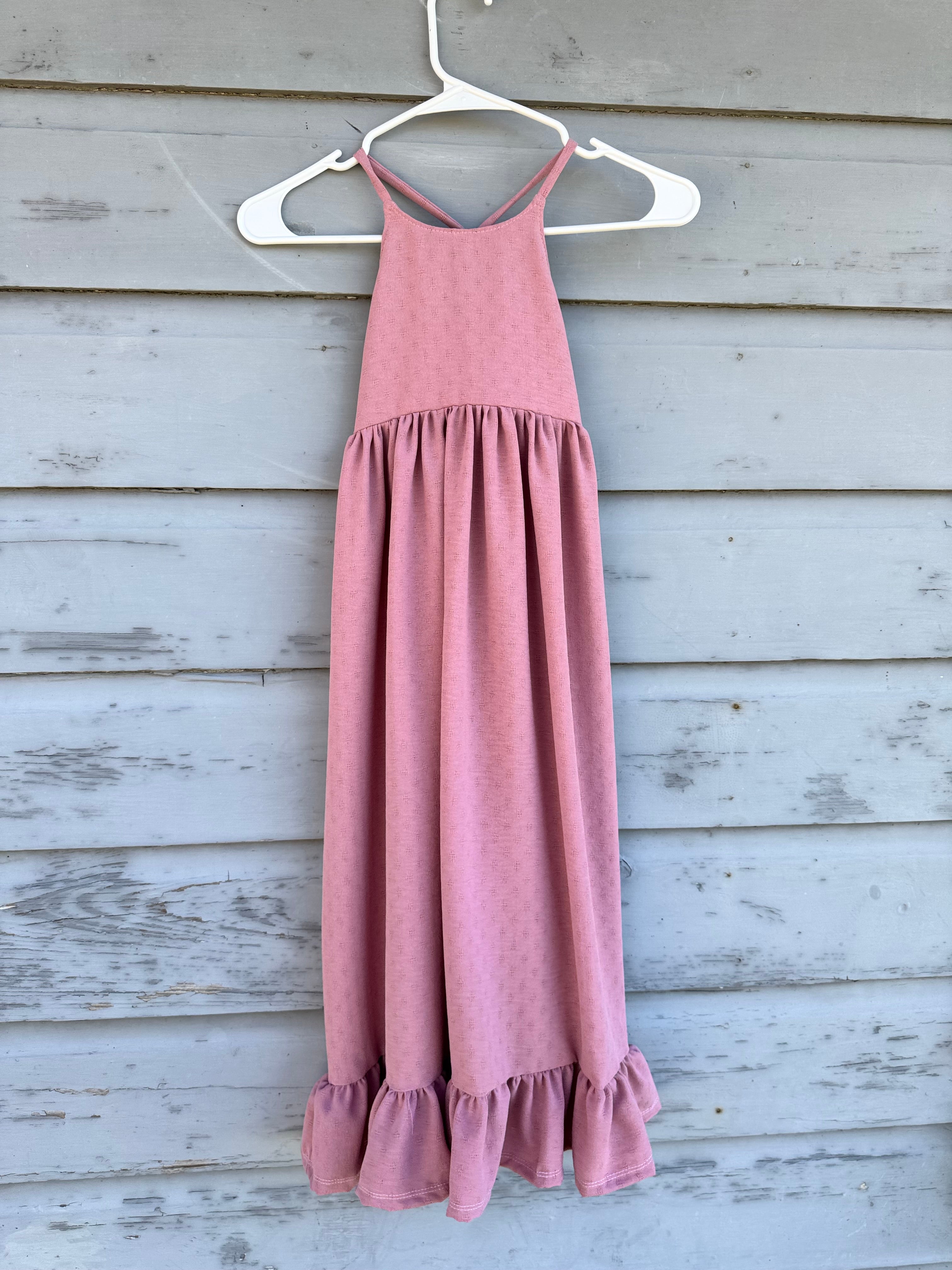 Kids Blue Maxi Amsterdam dress