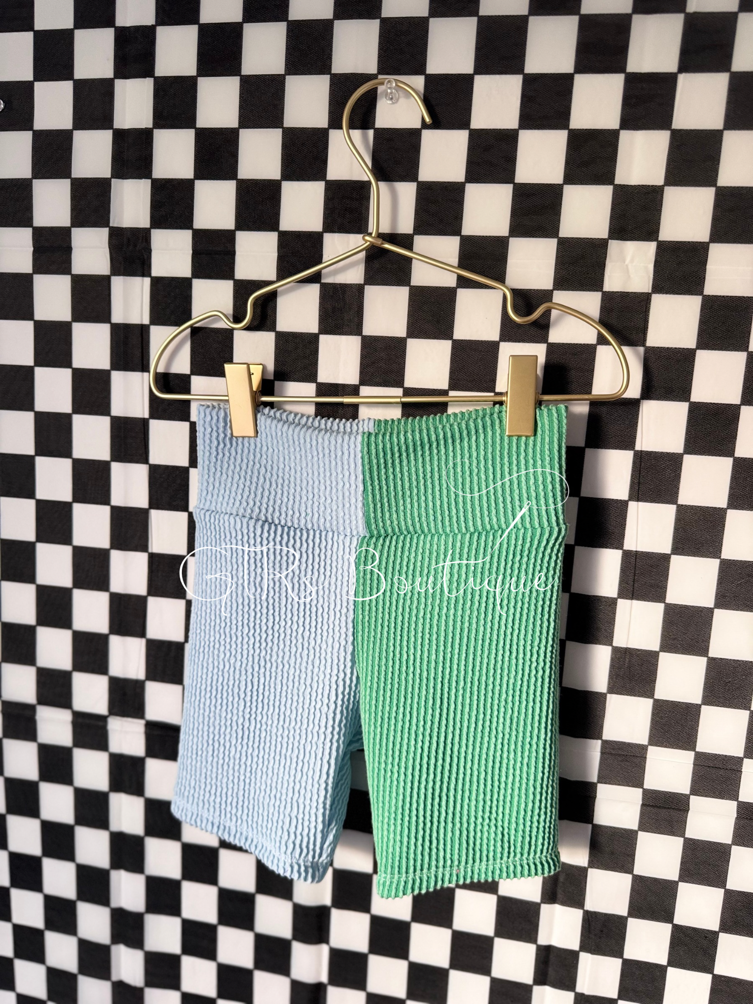 Kids oversized blocked tee set