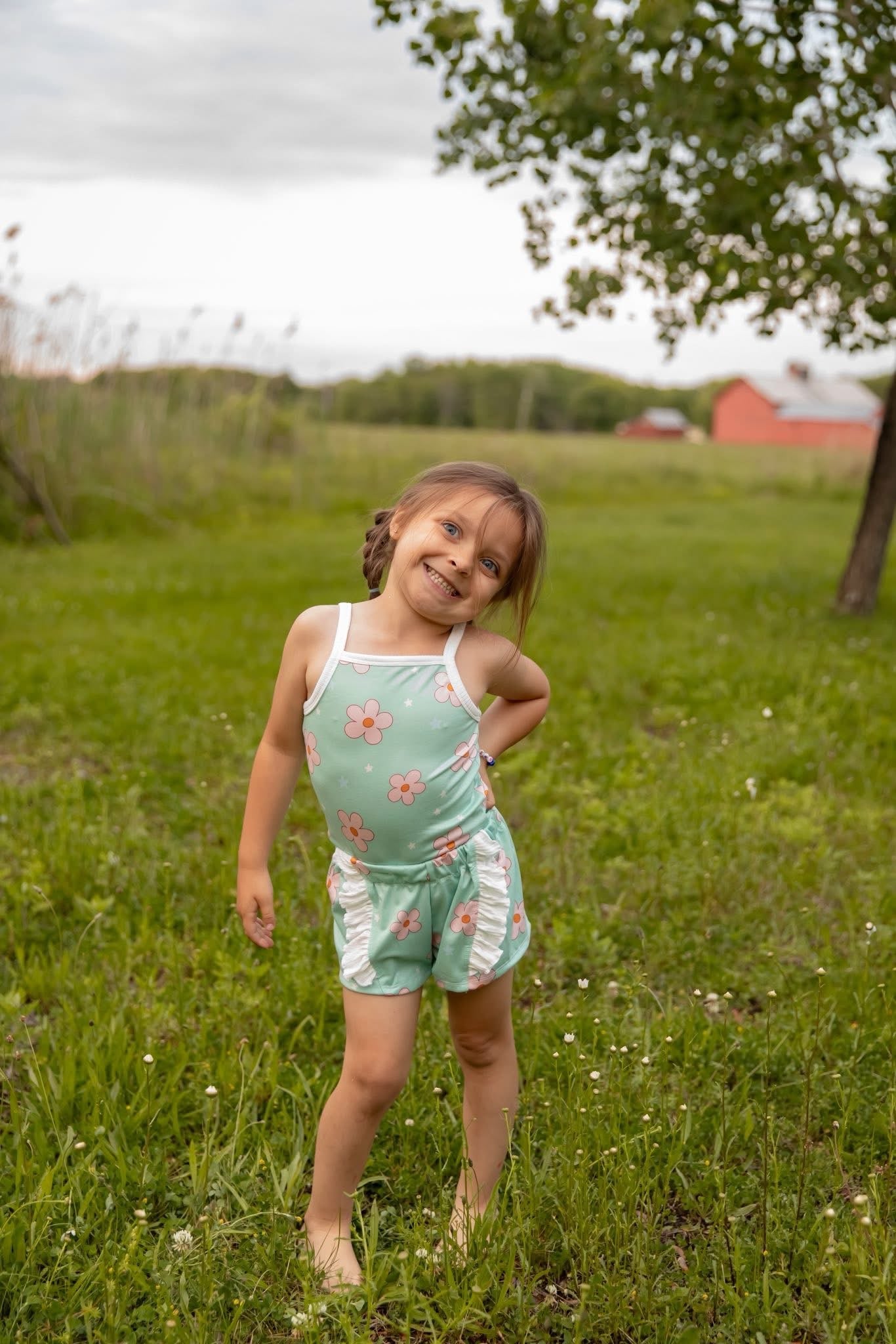 Kids Cami set daisies and stars
