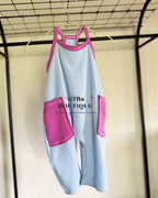 Terran Romper powder blue baby outfit