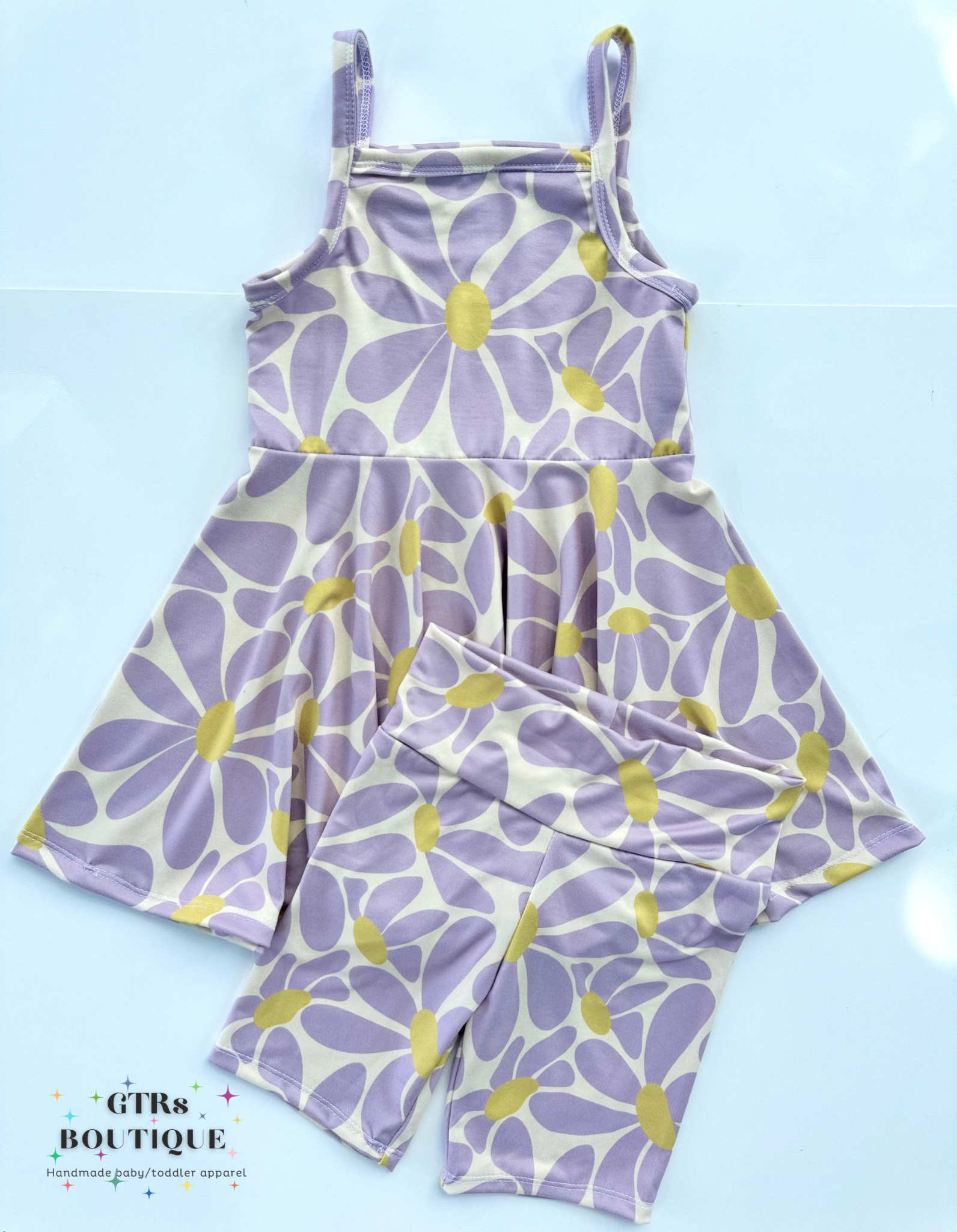 Kids Margo top set groovy bloom flowers