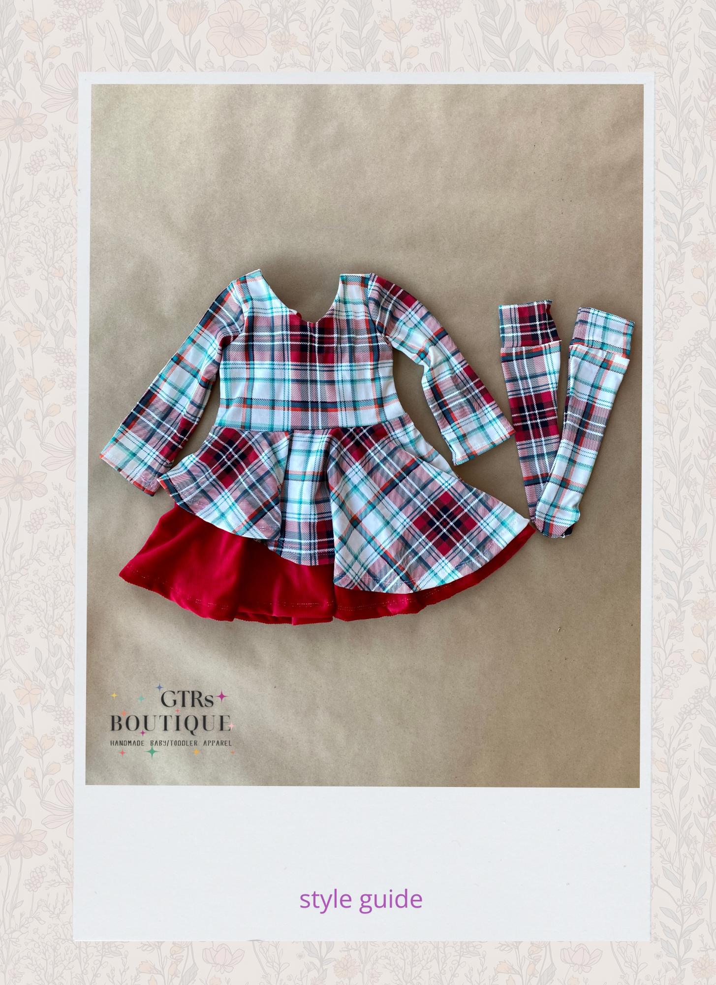 Lienz peplum dress & socks