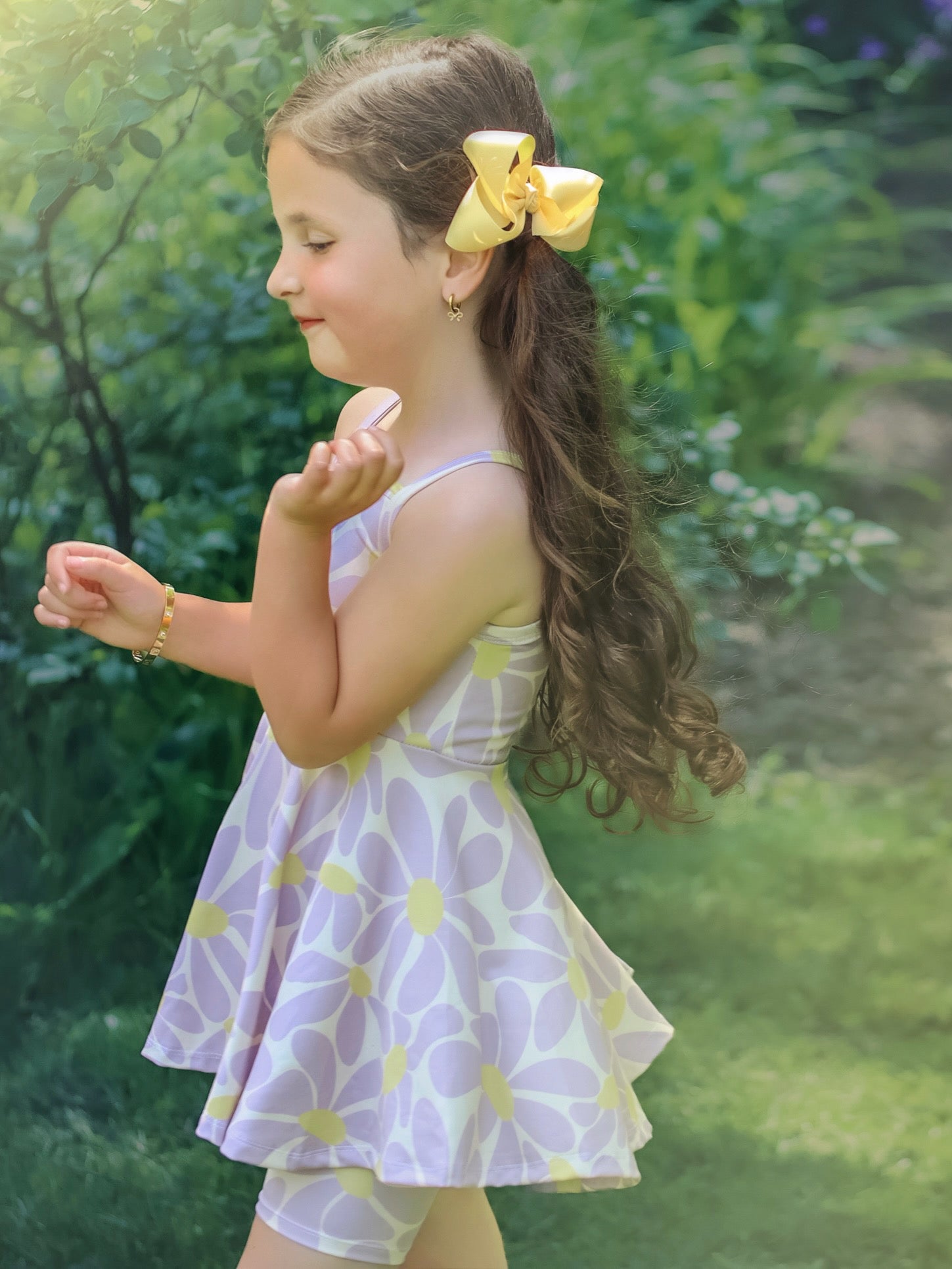 Kids Margo top set groovy bloom flowers