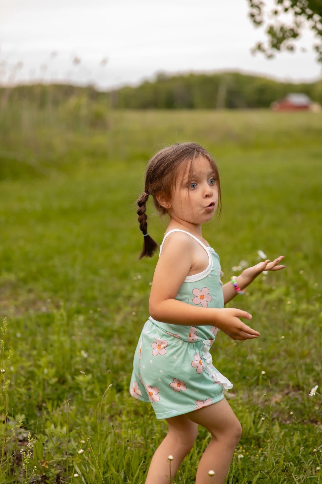 Kids Cami set daisies and stars