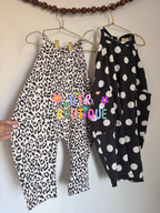 Kids Terran Romper Polka Dots & Animal print
