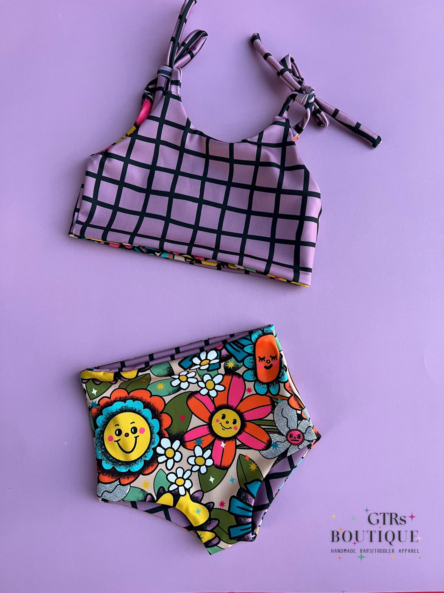 MTO Groovy Floral Swim Set