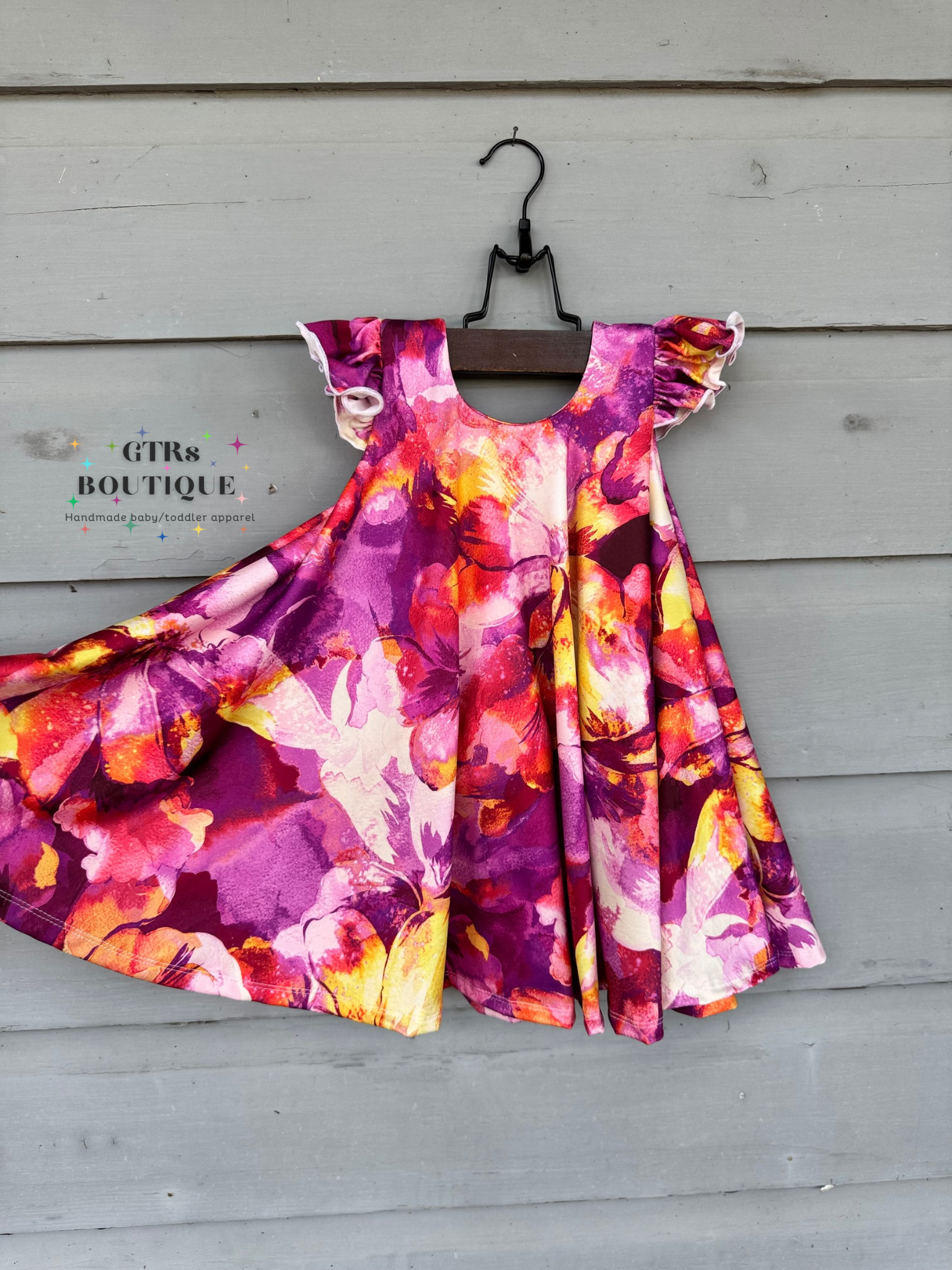 Kids girls flowy swing dress