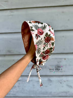 Pink Muave Flowers Scrub Cap