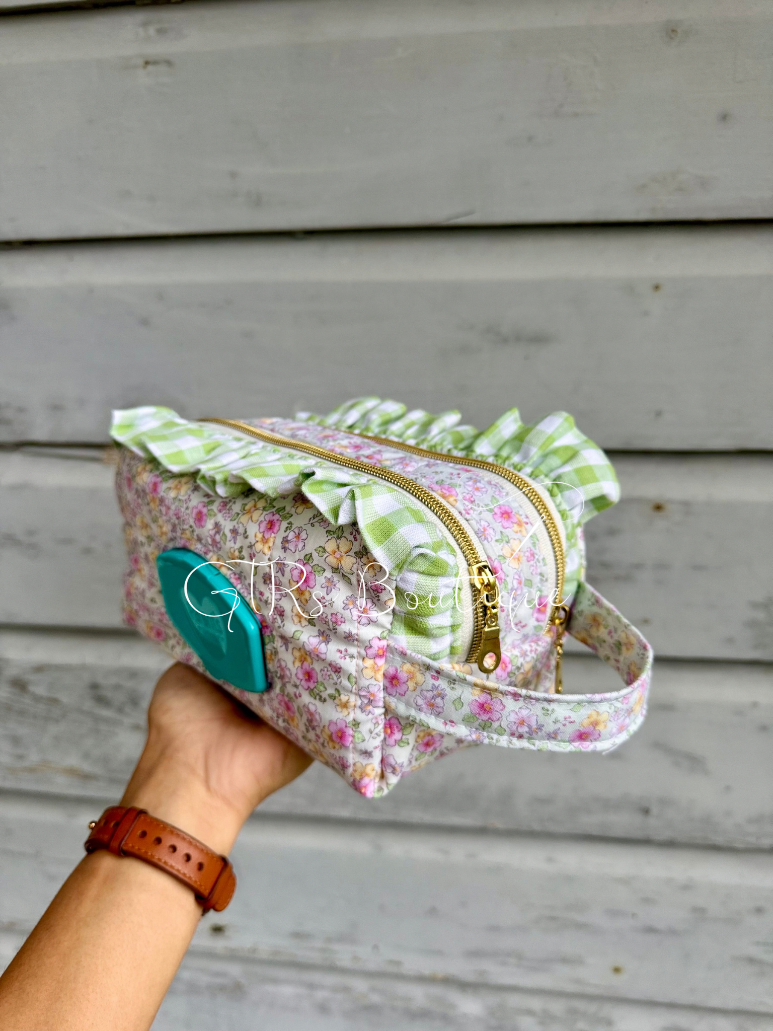 Custom Order Double zipper wipe pouch