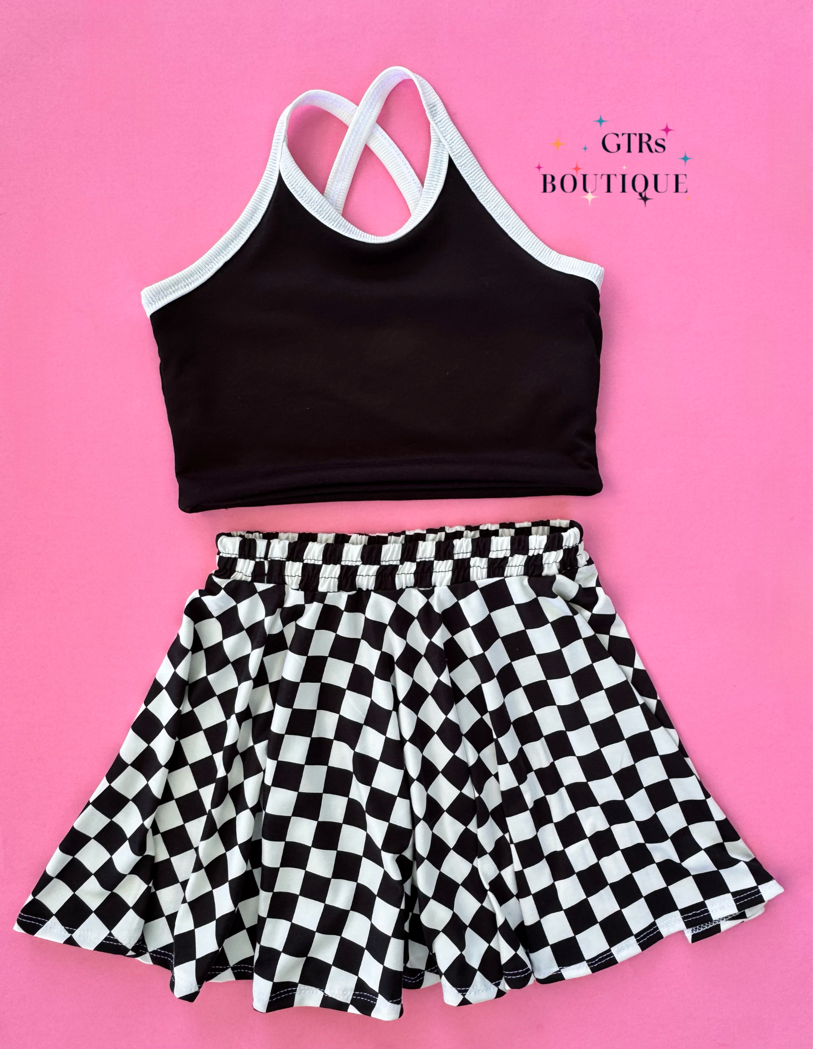 Girls twirl skirt set