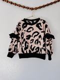 Leopard print oversized sweater size 3T