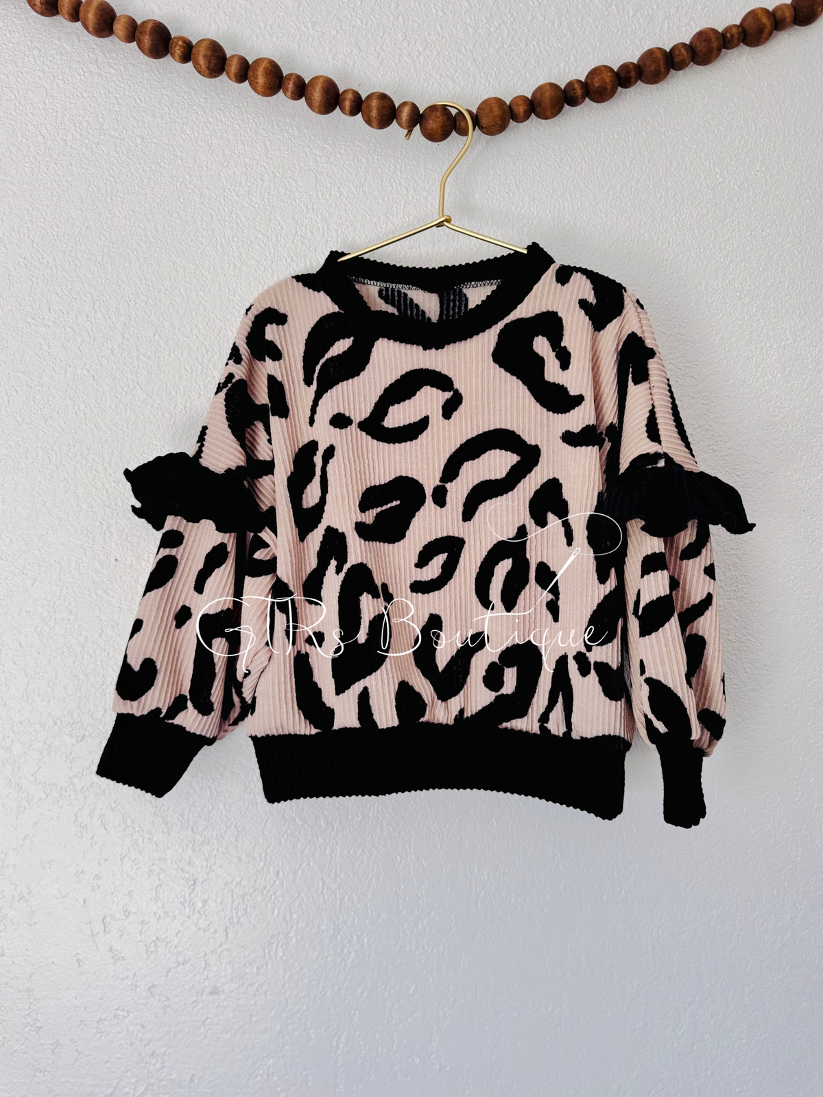 Leopard print oversized sweater size 3T