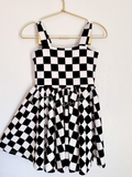 Girls girls checkered dress