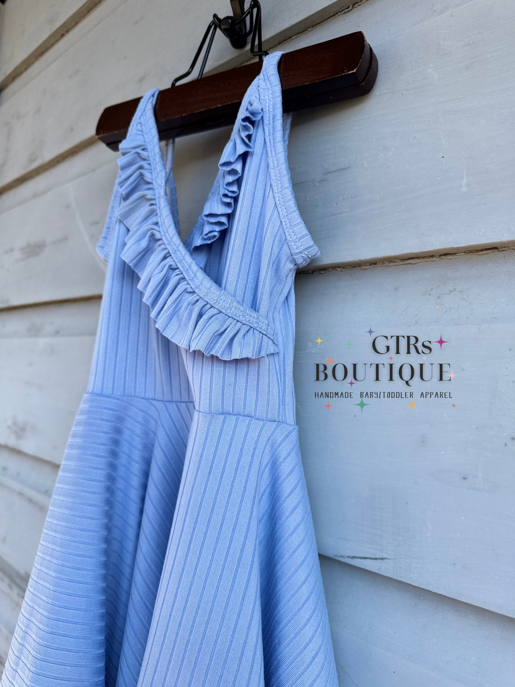 Sky Blue Juliana Twirl Dress