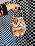 Fabric Halloween tote | trick or treating tote bag