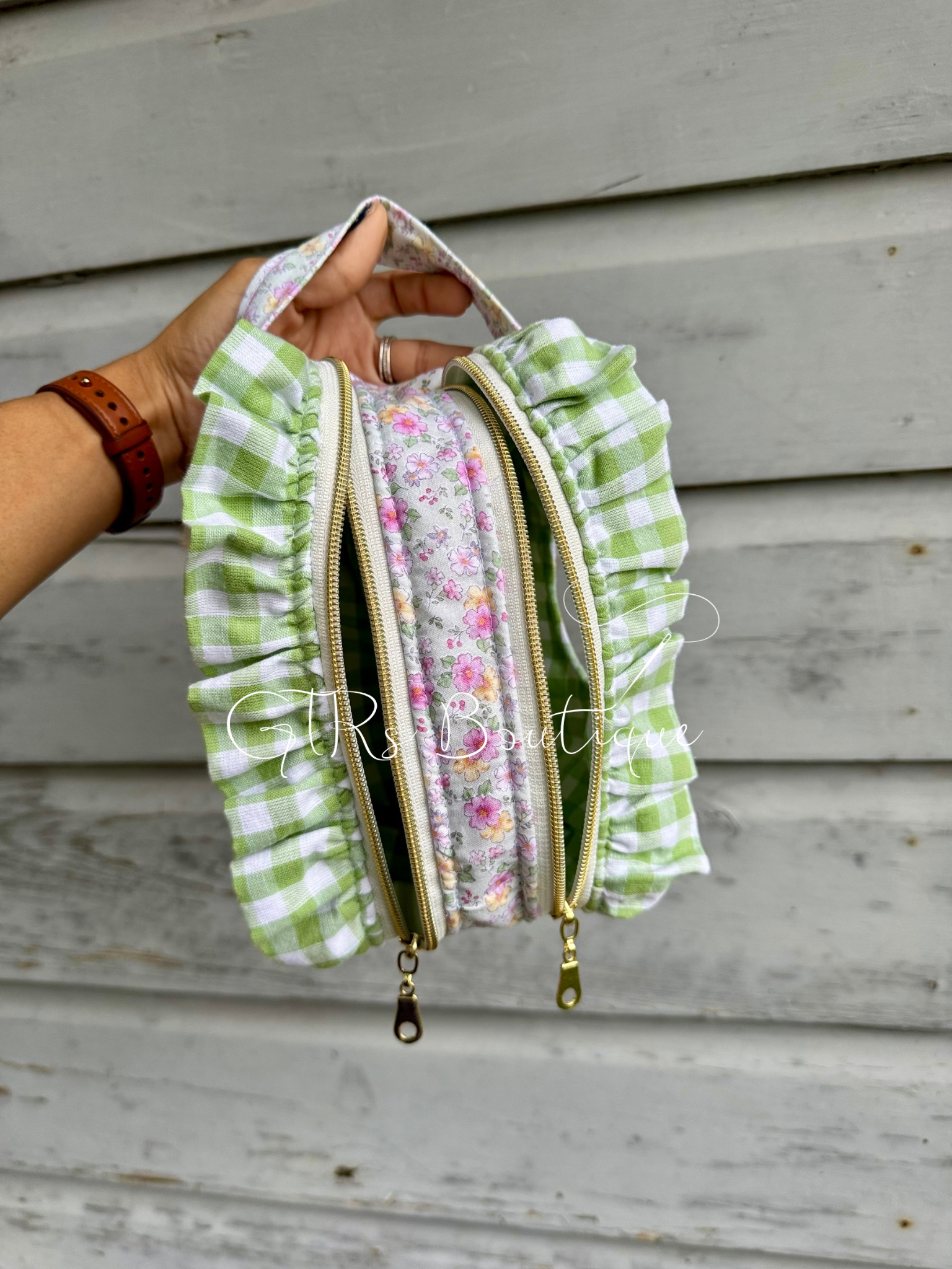 Custom Order Double zipper wipe pouch