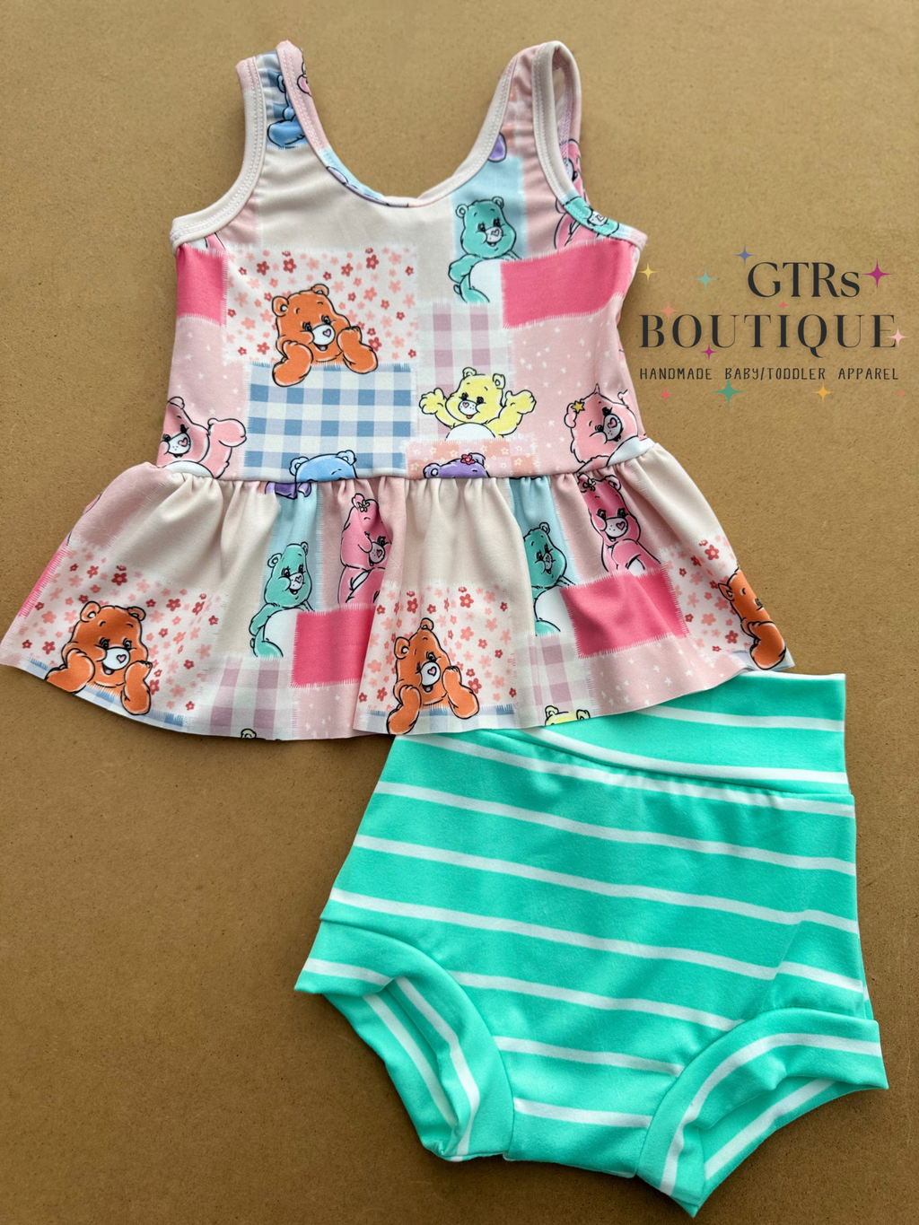 Kids 2 piece set Tank and bummies