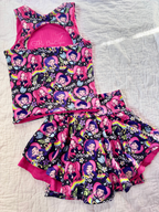 Girls Kendall set size 6 ( attached shorts )