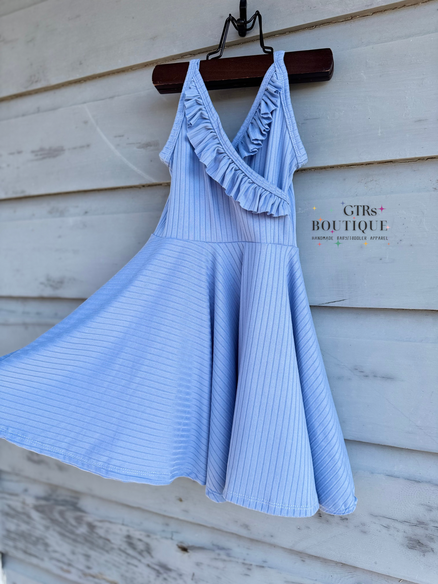 Sky Blue Juliana Twirl Dress