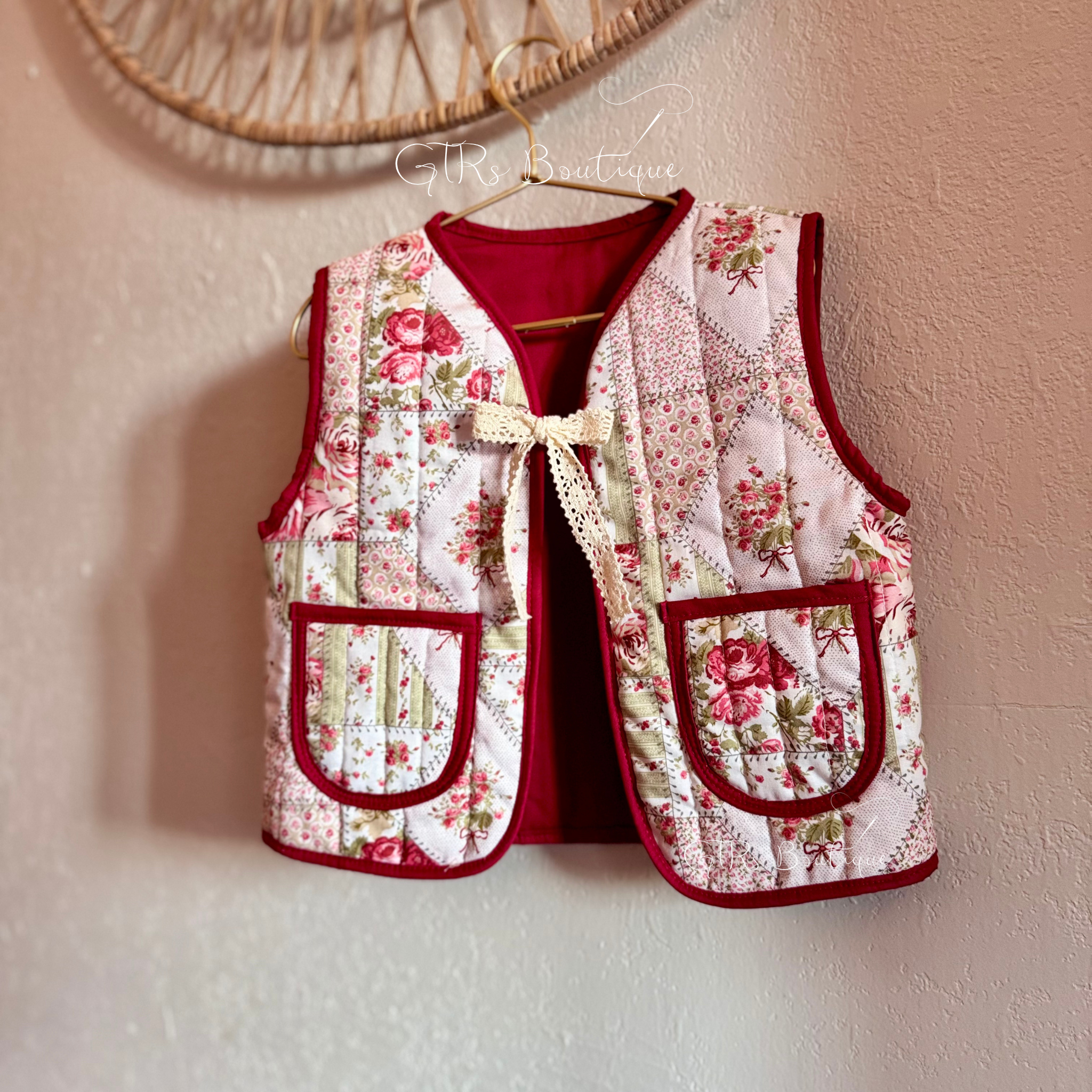 Kids quilted vest size 3-6 year old