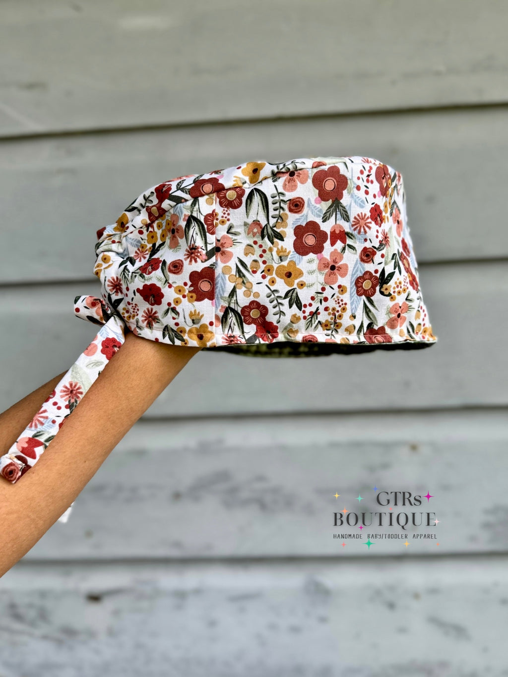 Medow Florals Scrub Cap
