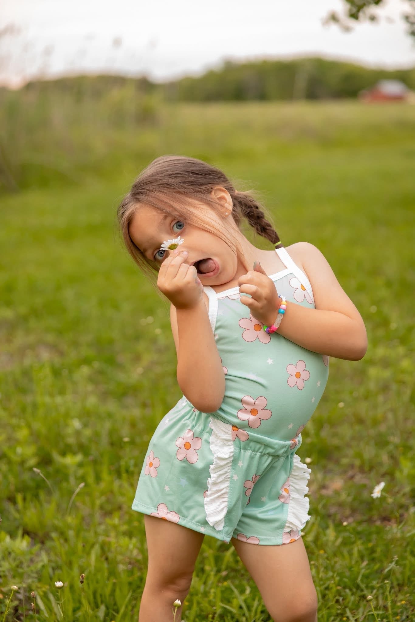 Kids Cami set daisies and stars