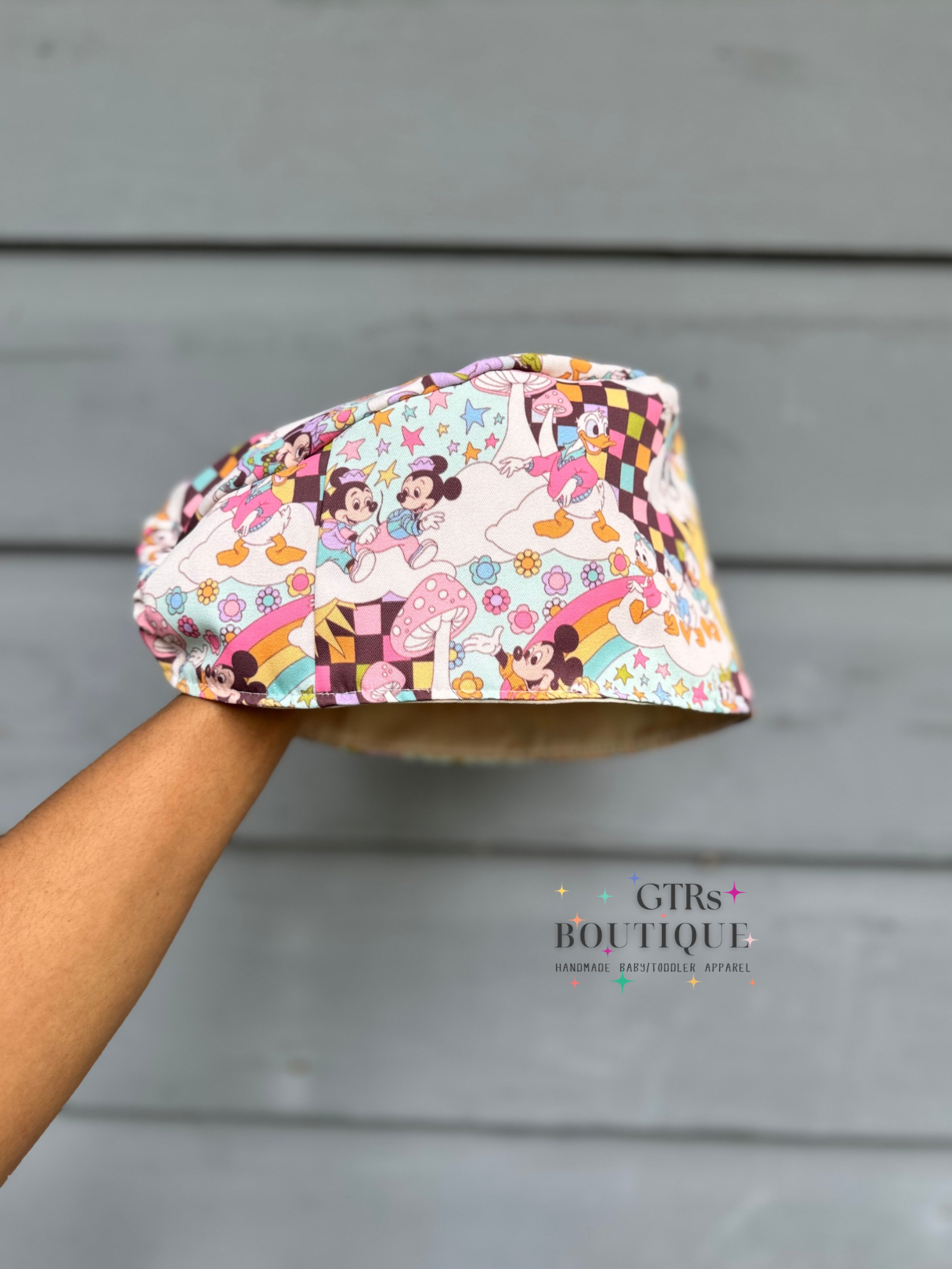 Mouse and Friends scrub cap