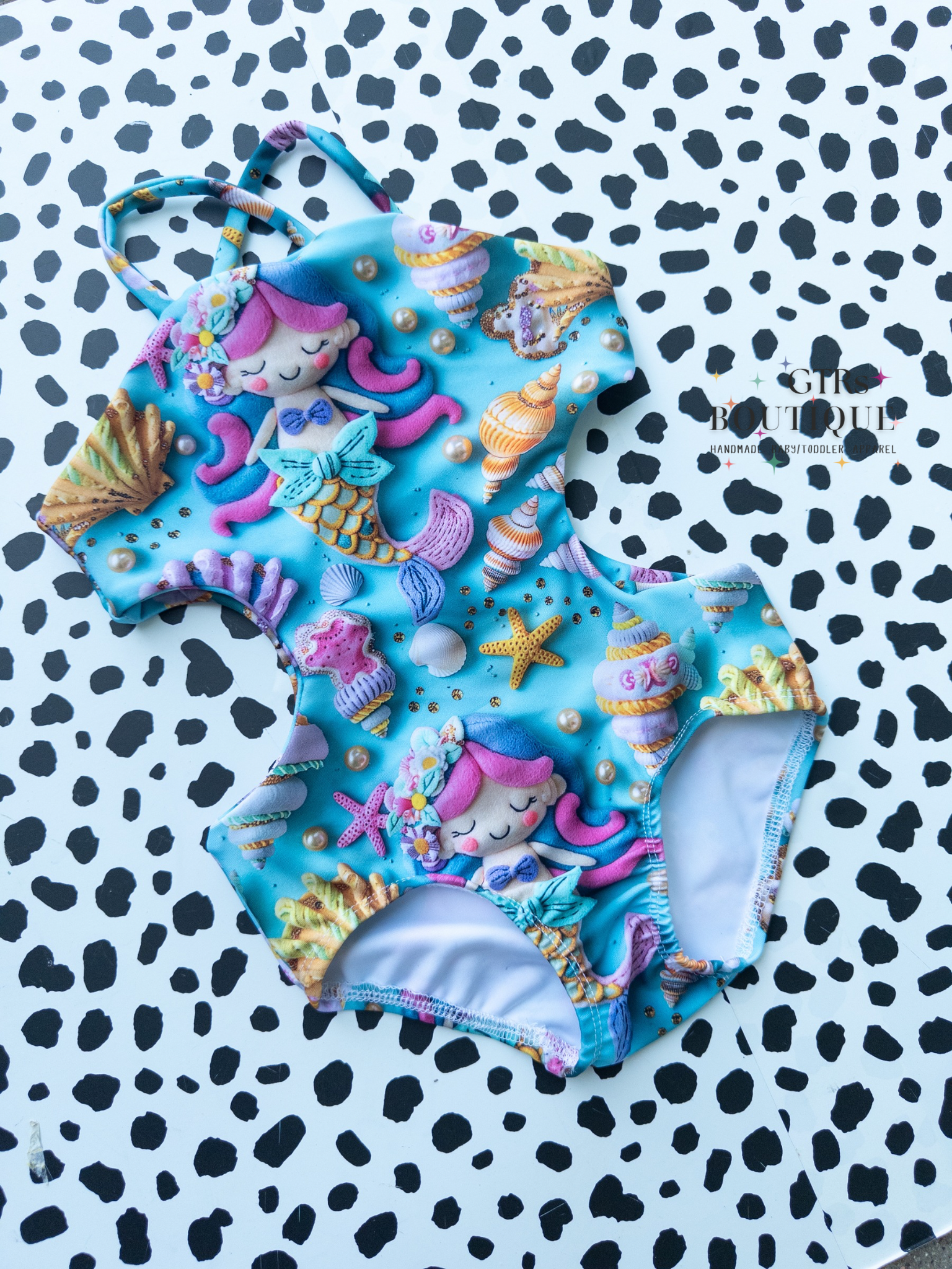 MTO Mermaid cut out one piece swim suit