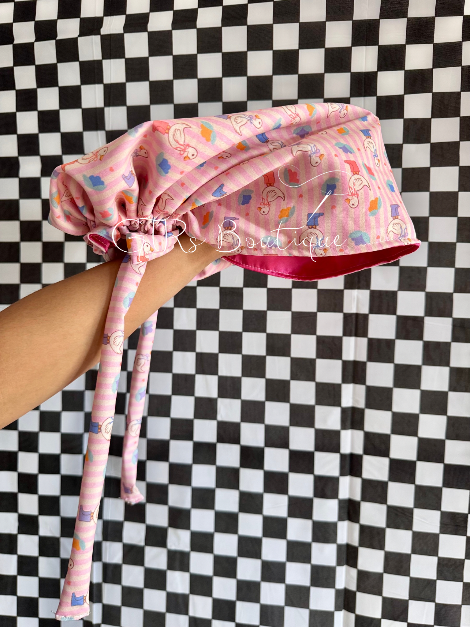 Women's Euro Scrub Cap, Ponytail Scrub Cap