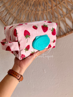 Strawberry 2-1 diaper and wipe pouch
