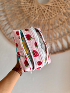 Strawberry 2-1 diaper and wipe pouch