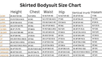 Baby skirted bodysuits with crissed crossed straps
