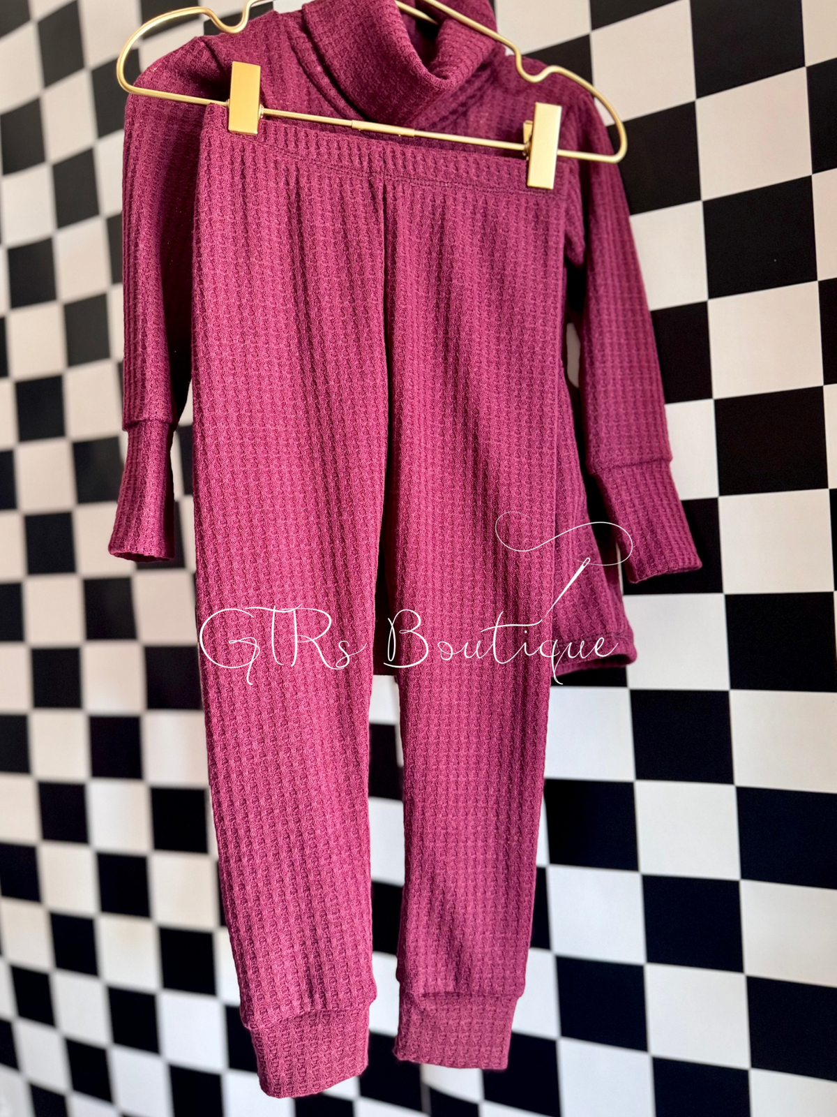 Turtle neck peplum top and leggings size 3
