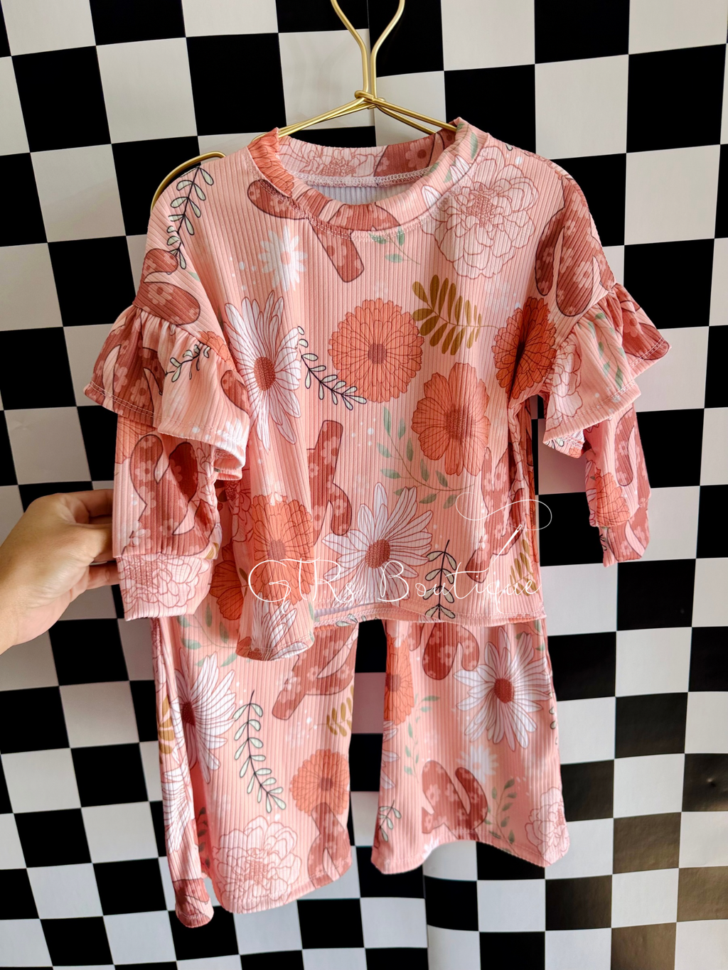 Dolman & wide leg pant set size 2T