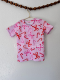 Candy cane basic tee size 3T