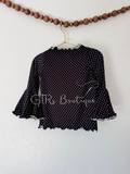 Mock neck bell sleeve top size 18/24m