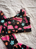 Baby bell bottoms set size 18/24m
