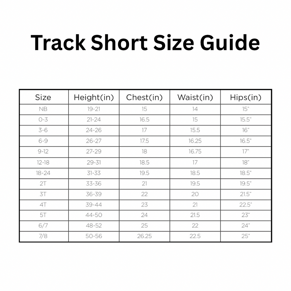 Retro Track Short for Kids