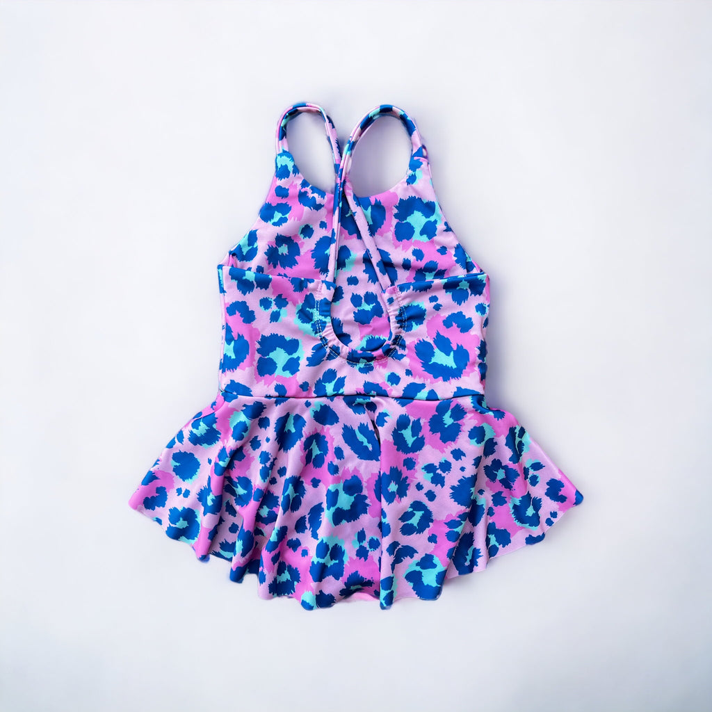 Leopard Skirted Swim Leo