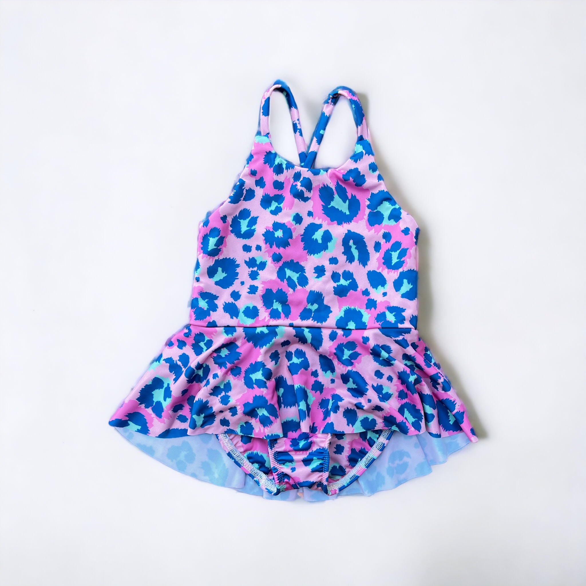 Leopard Skirted Swim Leo