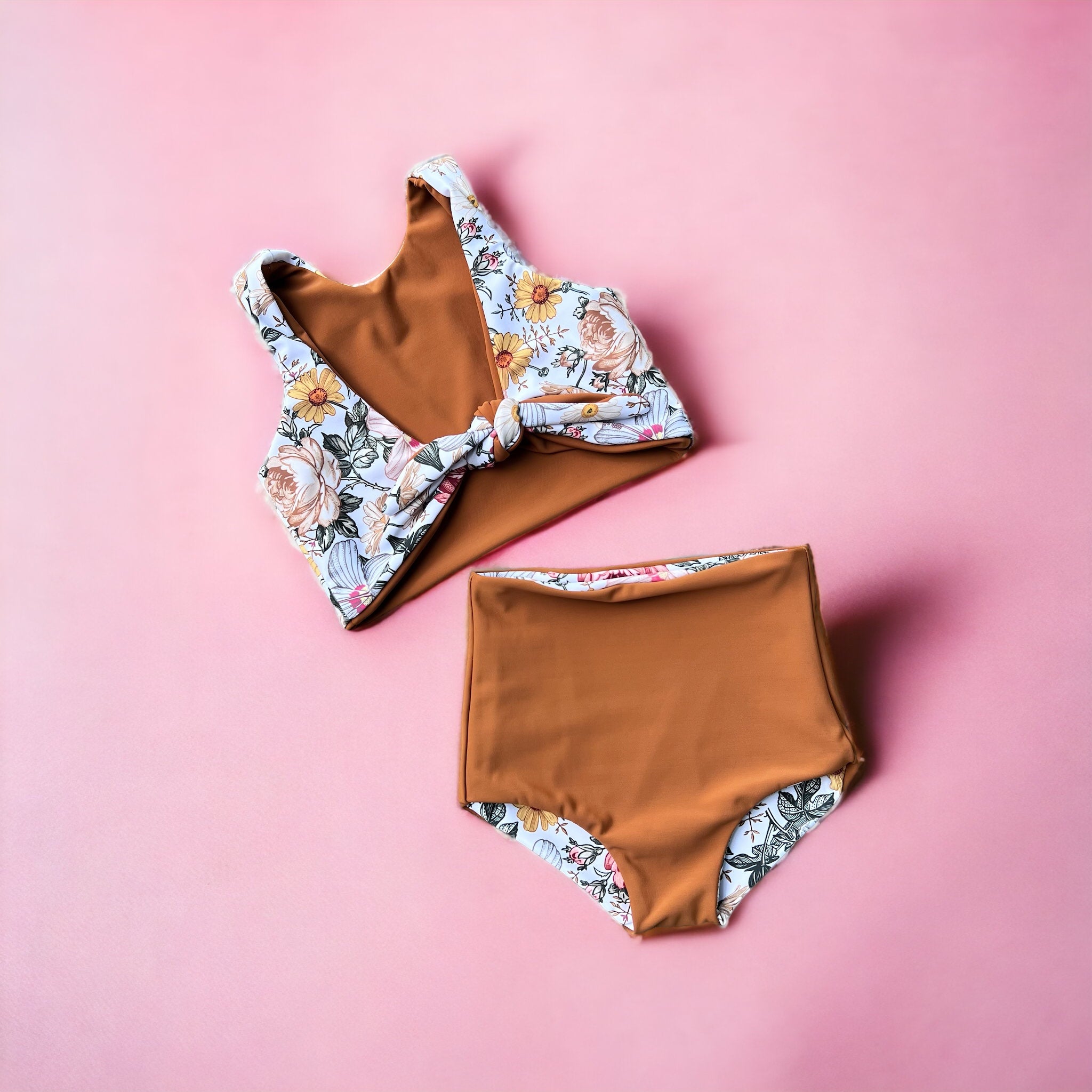 Vintage Lillies Swim Set
