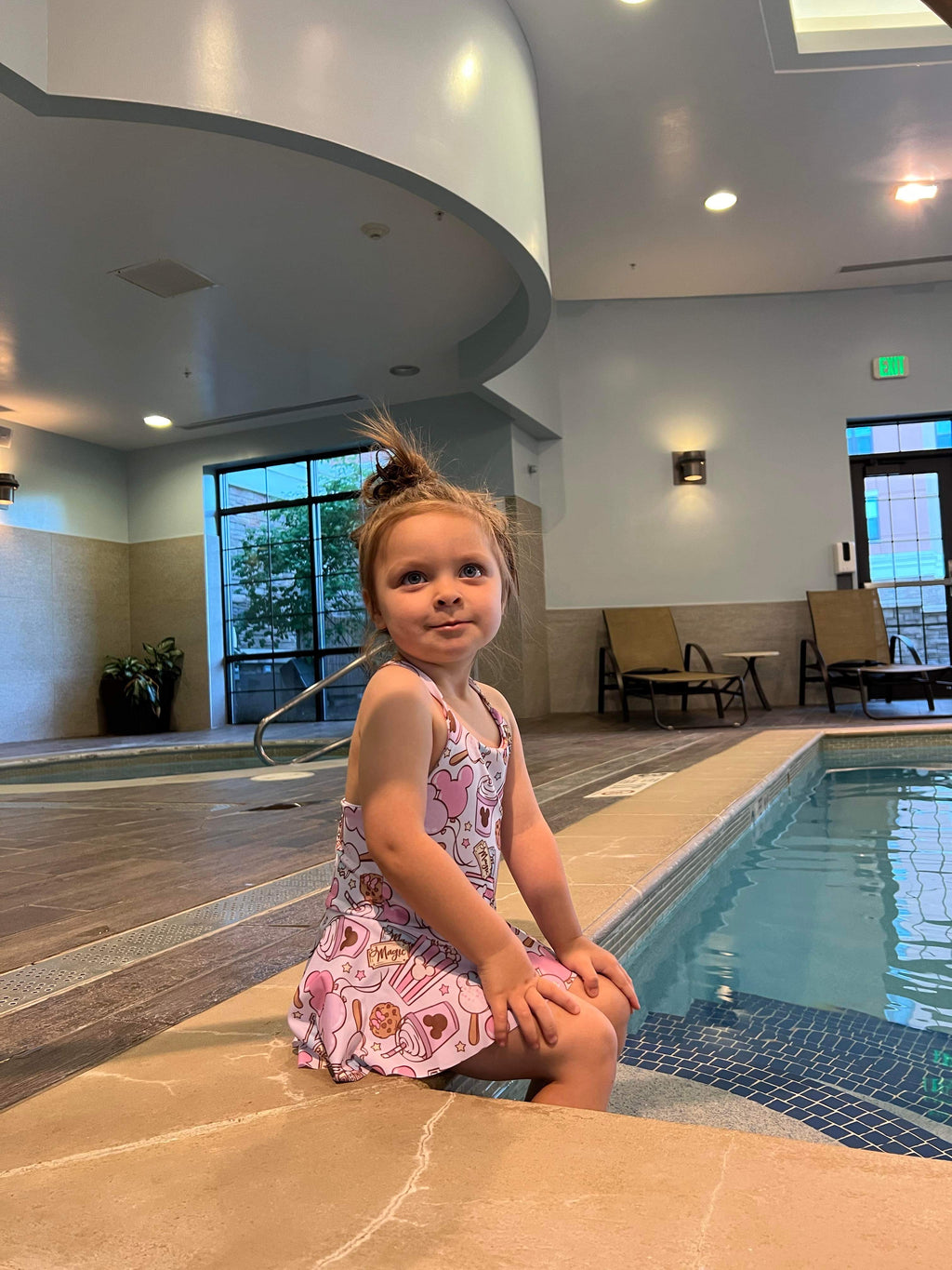 Magical Park Skirted Swim Leo