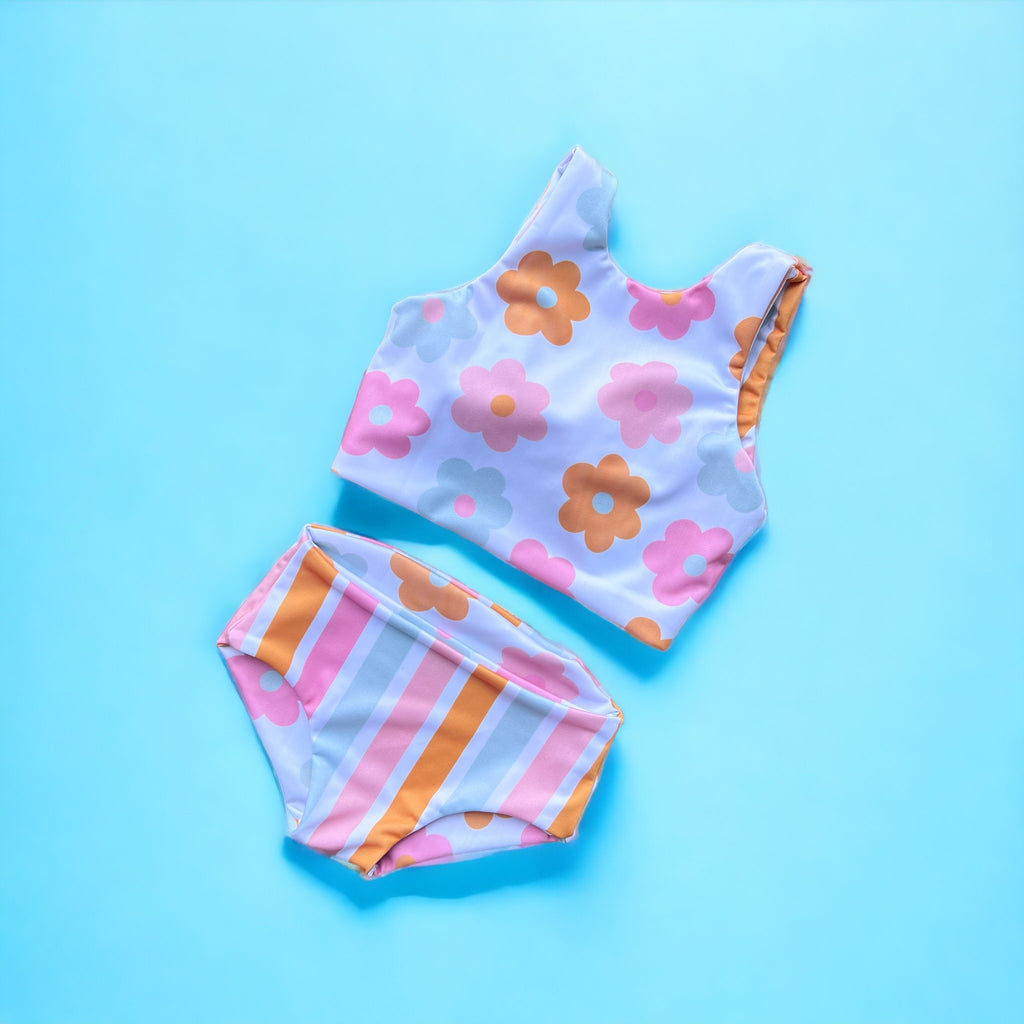 Reversible Daisy Swim Set